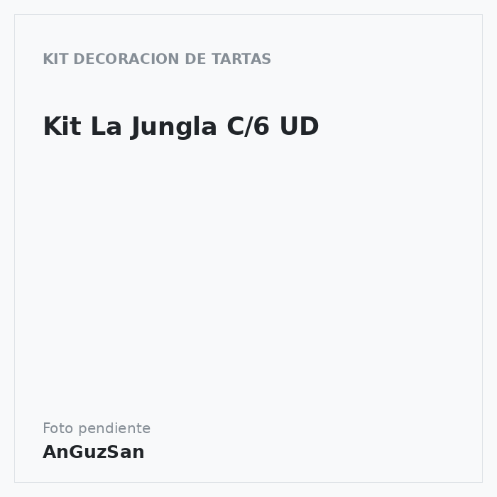 Kit La Jungla C/6 UD