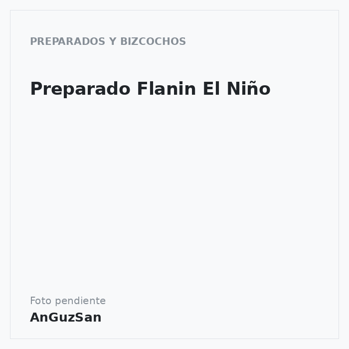 Preparado Flanin El Niño