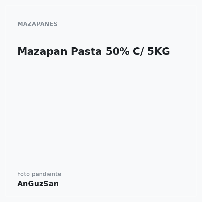 Mazapan Pasta 50% C/ 5KG