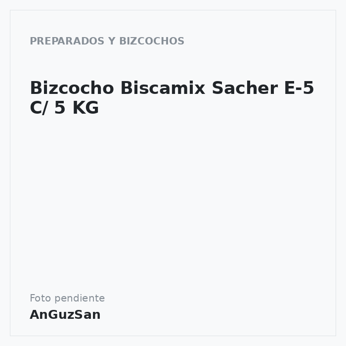 Bizcocho Biscamix Sacher E-5 C/ 5 KG