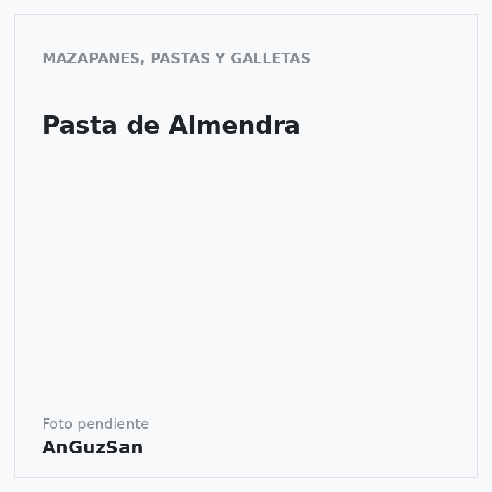 Pasta de Almendra