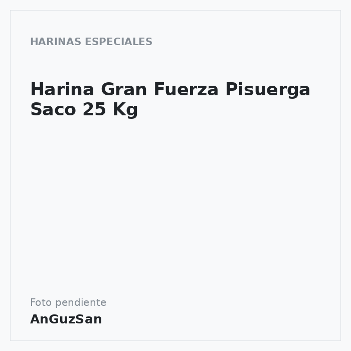 Harina Gran Fuerza Pisuerga Saco 25 Kg