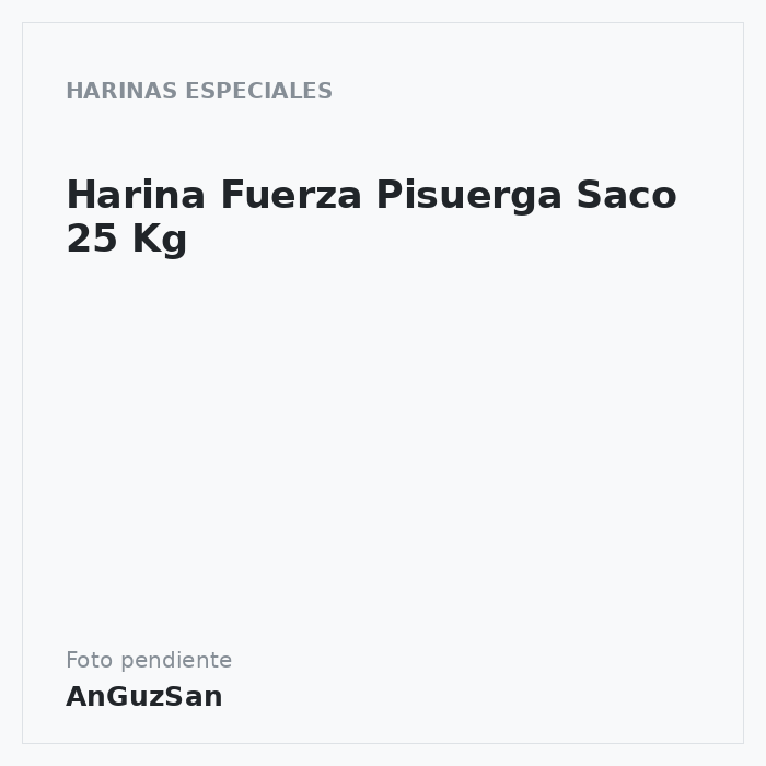 Harina Fuerza Pisuerga Saco 25 Kg