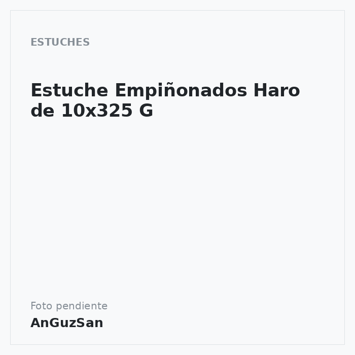 Estuche Empiñonados Haro de 10x325 G
