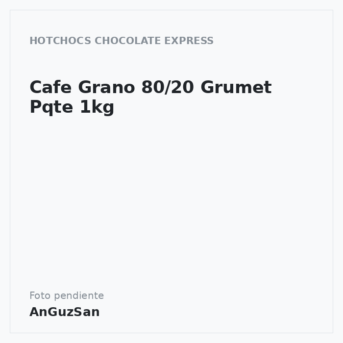 Cafe Grano 80/20 Grumet Pqte 1kg