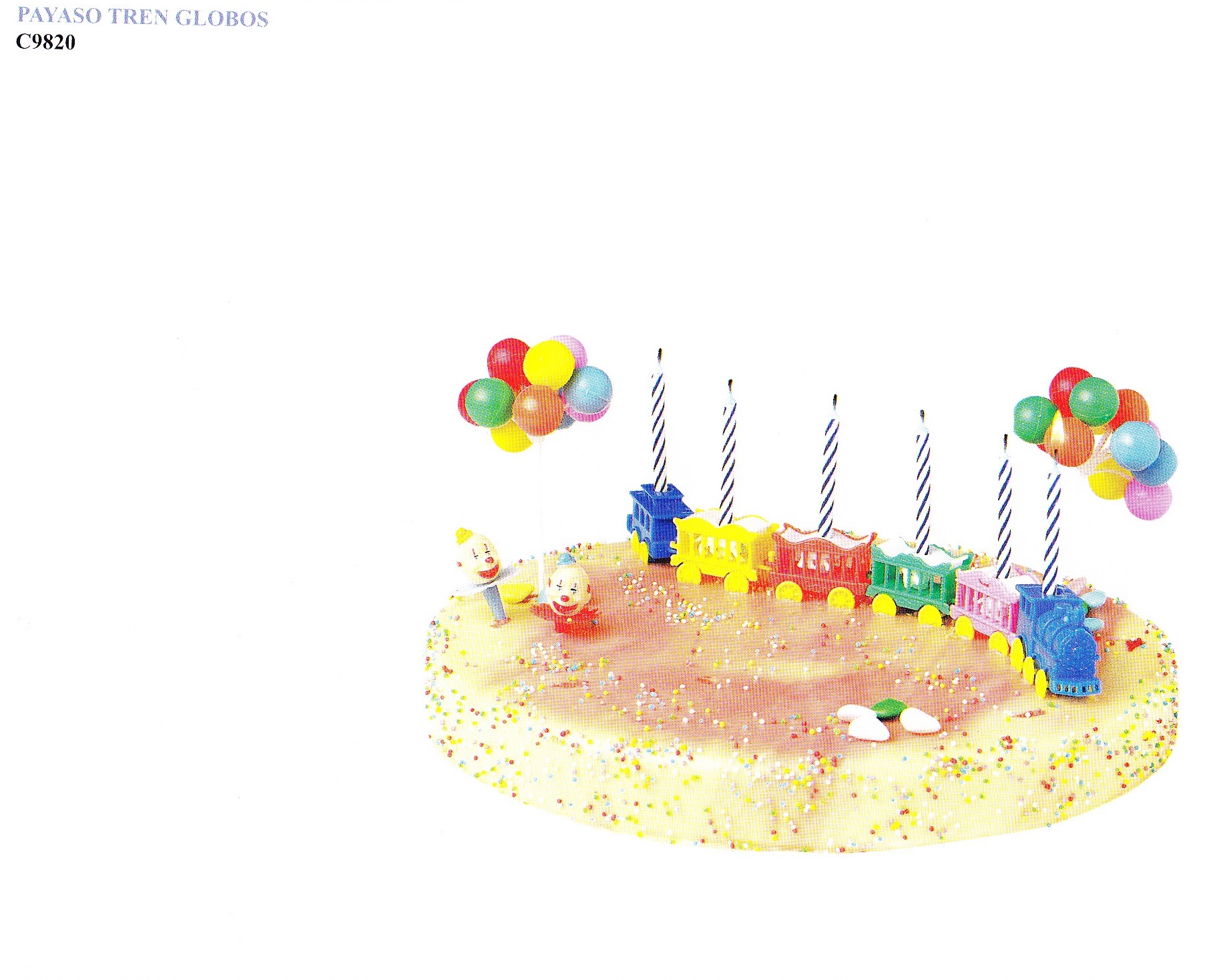 Kit REF. C9820 Payaso Tren Globos C/ 6 Ud