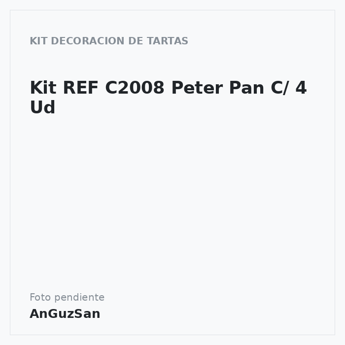Kit REF C2008 Peter Pan C/ 4 Ud