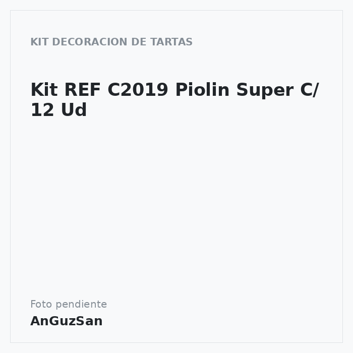 Kit REF C2019 Piolin Super C/ 12 Ud