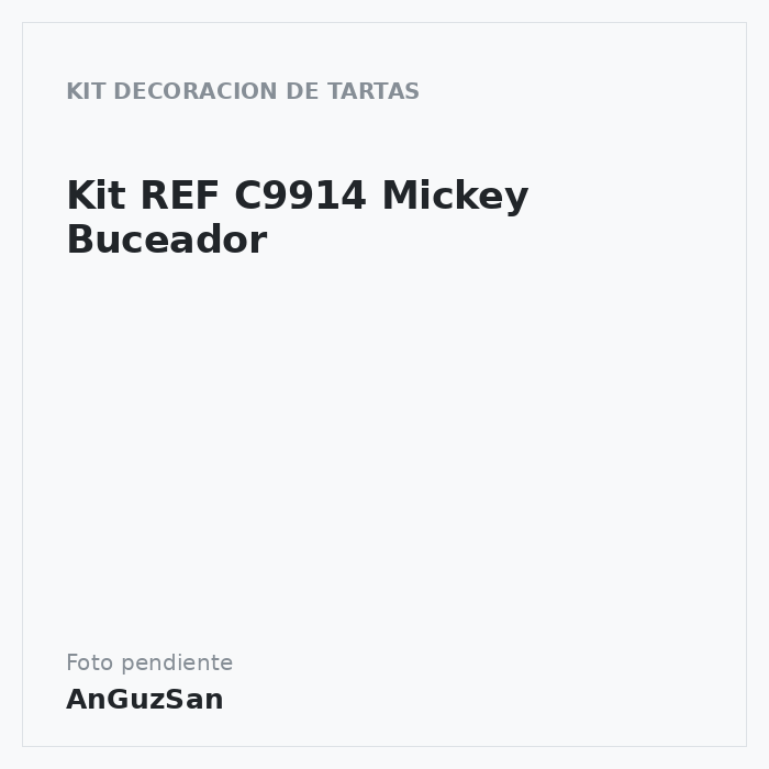 Kit REF C9914 Mickey Buceador