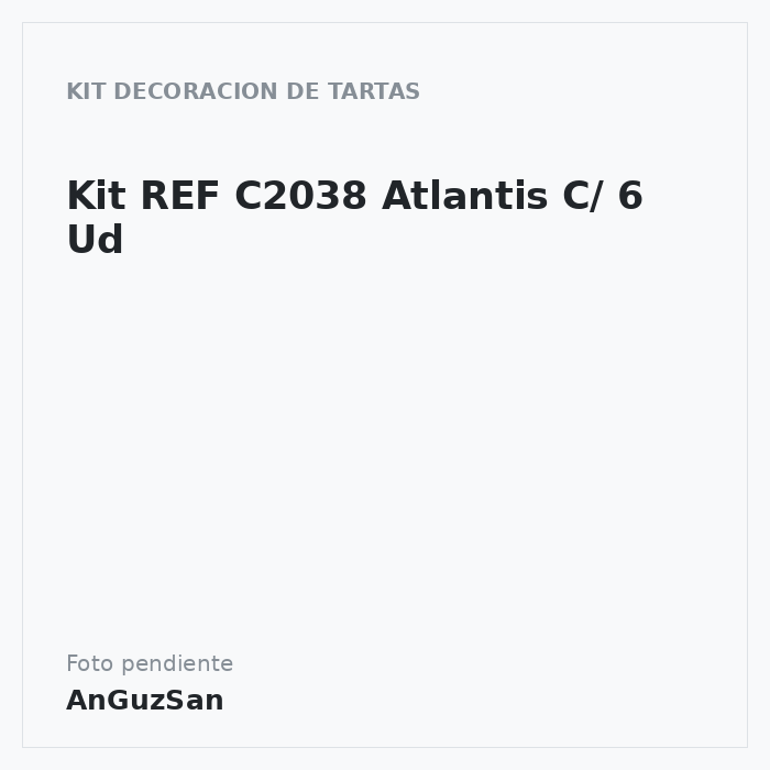 Kit REF C2038 Atlantis C/ 6 Ud