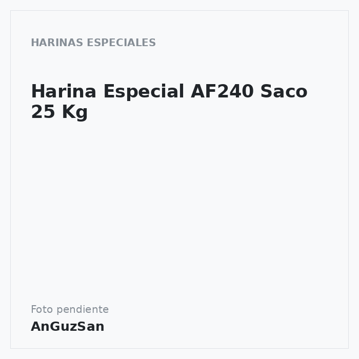 Harina Especial AF240 Saco 25 Kg