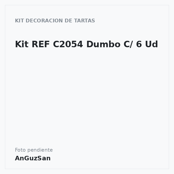 Kit REF C2054 Dumbo C/ 6 Ud
