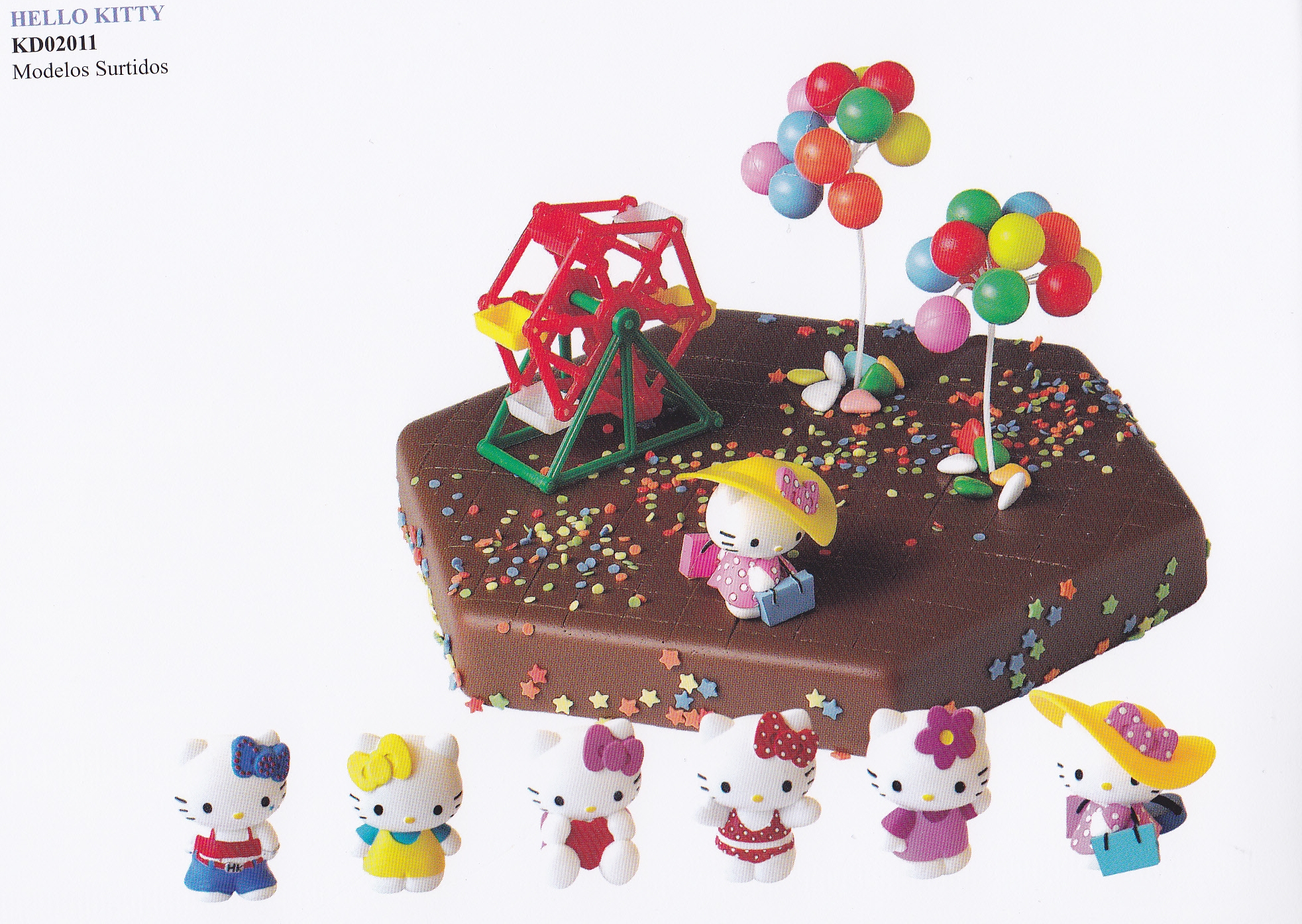 Kit REF KD02011 Hello Kitty Parque C/ 4 Ud