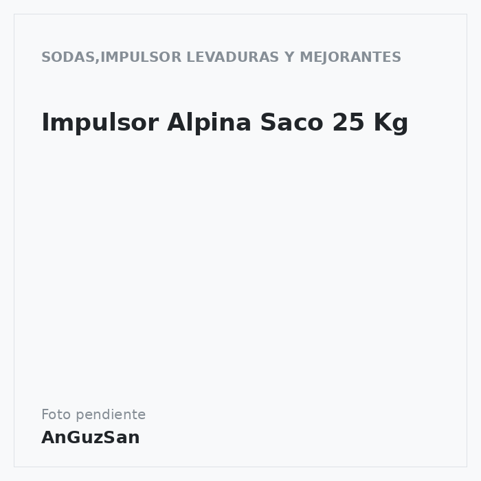 Impulsor Alpina Saco 25 Kg