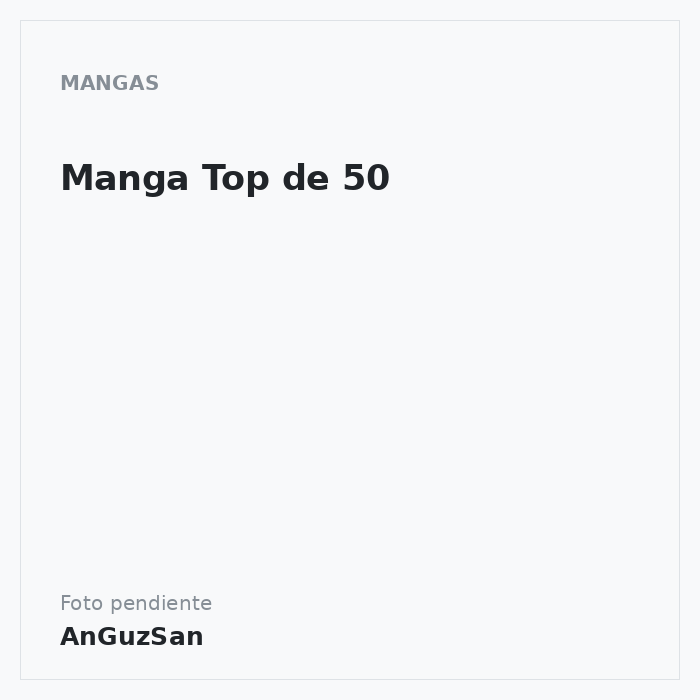 Manga Top de 50