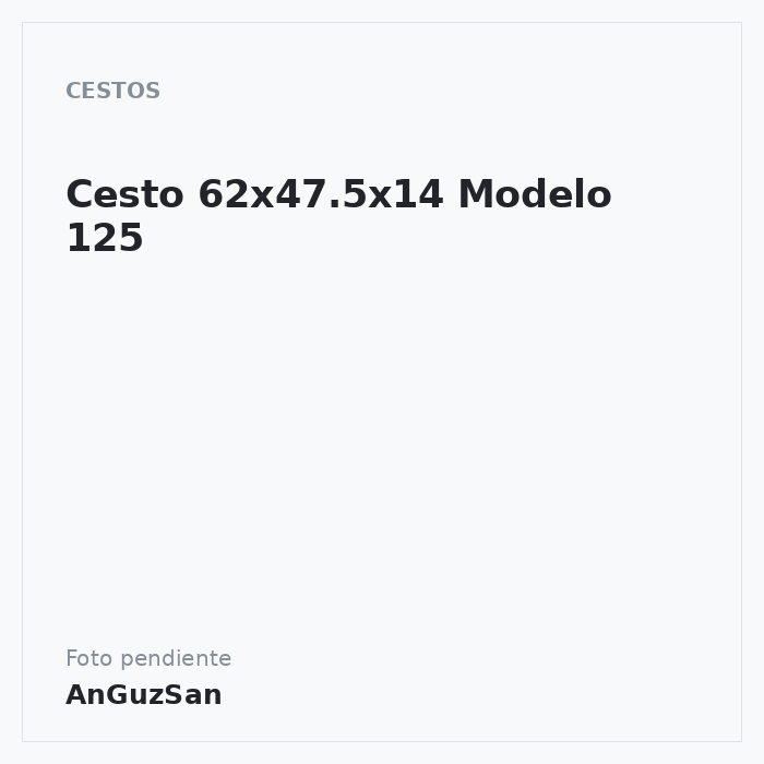 Cesto 62x47.5x14 Modelo 125