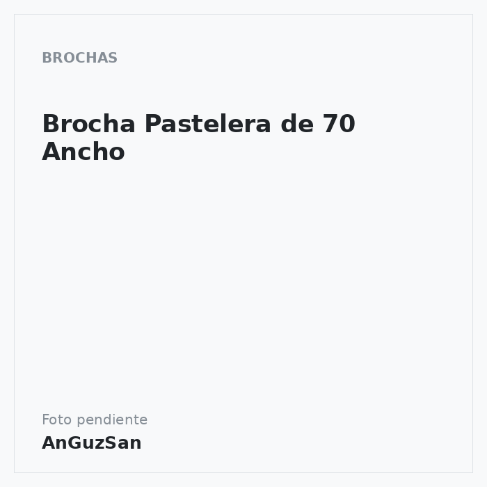 Brocha Pastelera de 70 Ancho