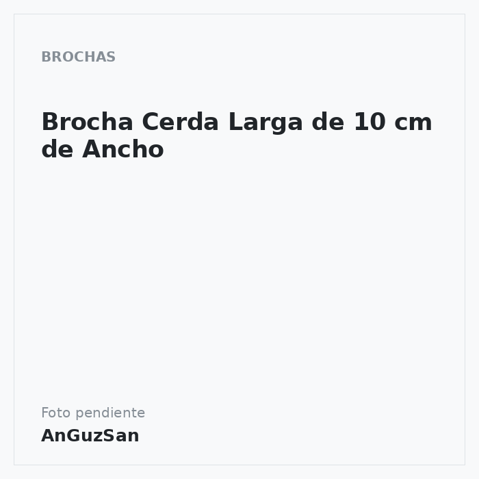 Brocha Cerda Larga de 10 cm de Ancho