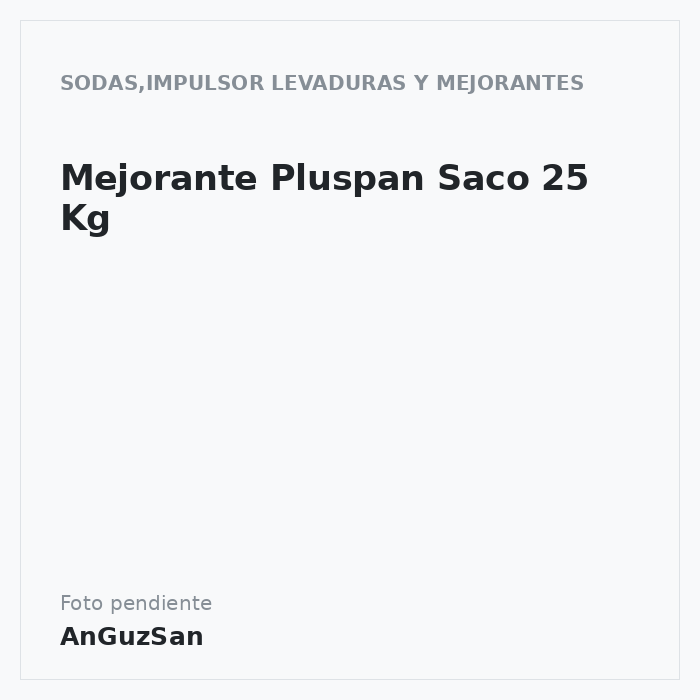 Mejorante Pluspan Saco 25 Kg