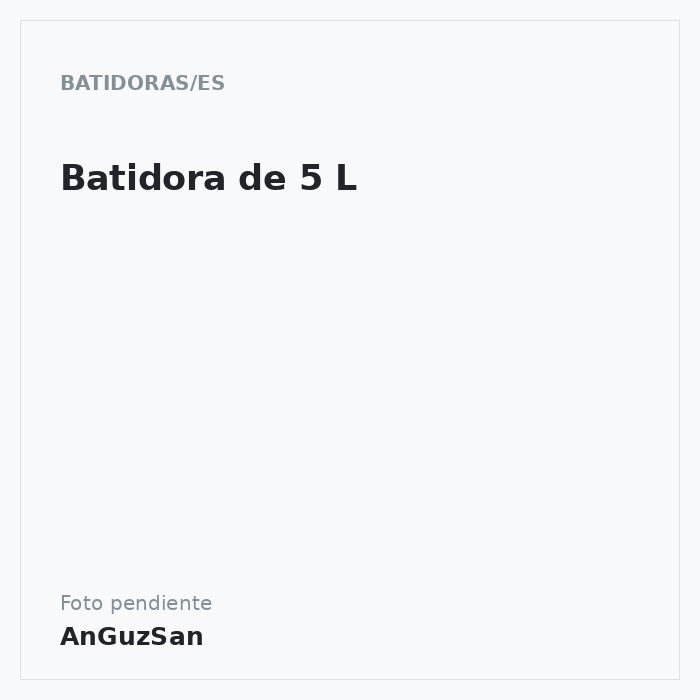Batidora de 5 L