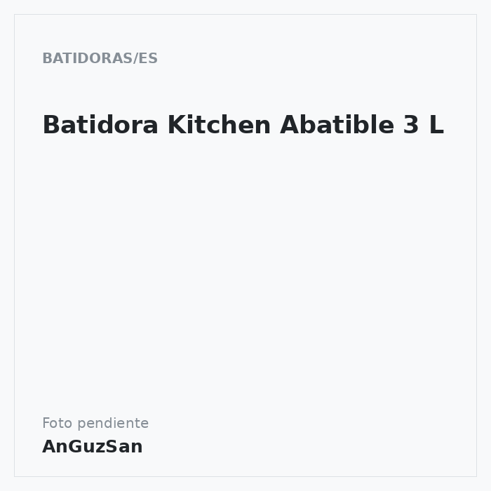 Batidora Kitchen Abatible 3 L