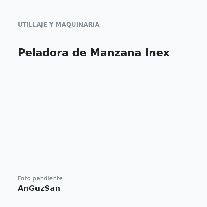 Peladora de Manzana Inex