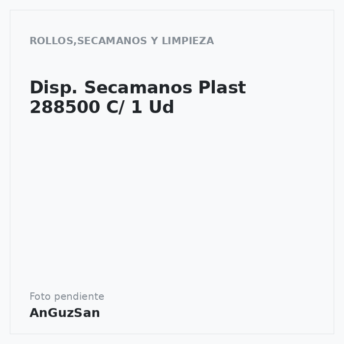 Disp. Secamanos Plast 288500 C/ 1 Ud
