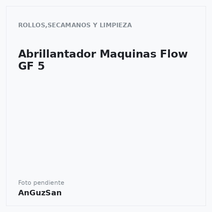 Abrillantador Maquinas Flow GF 5