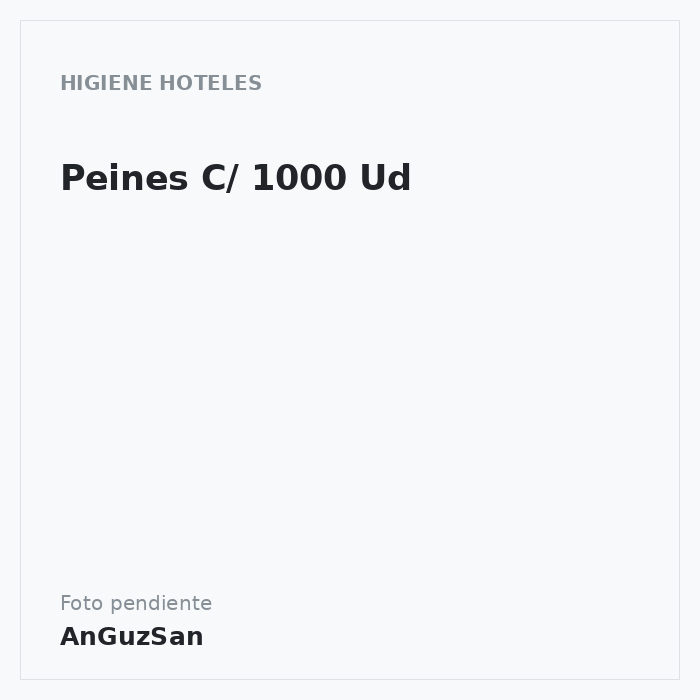 Peines C/ 1000 Ud