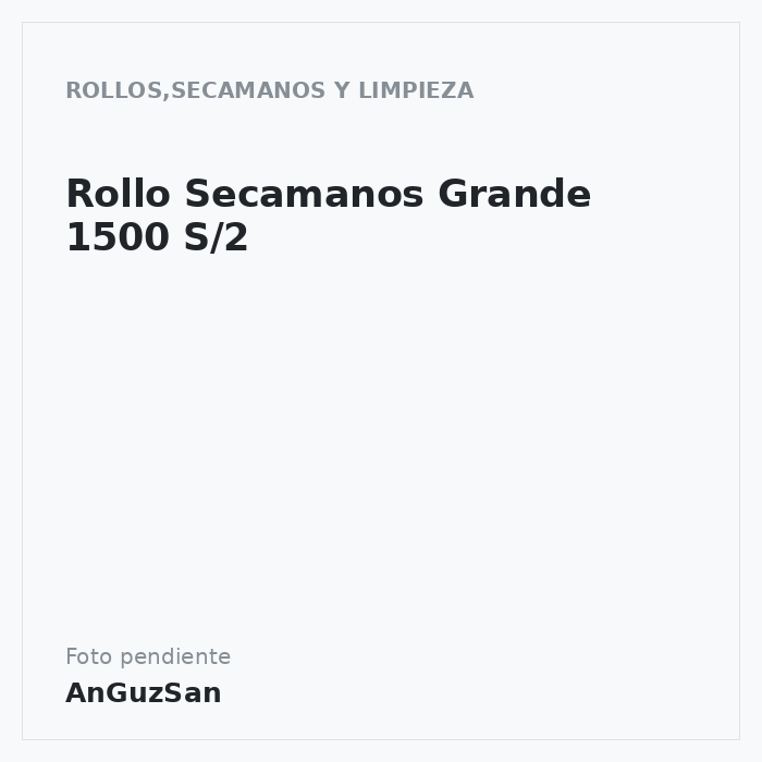 Rollo Secamanos Grande 1500 S/2