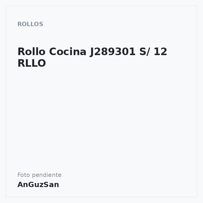 Rollo Cocina J289301 S/ 12 RLLO