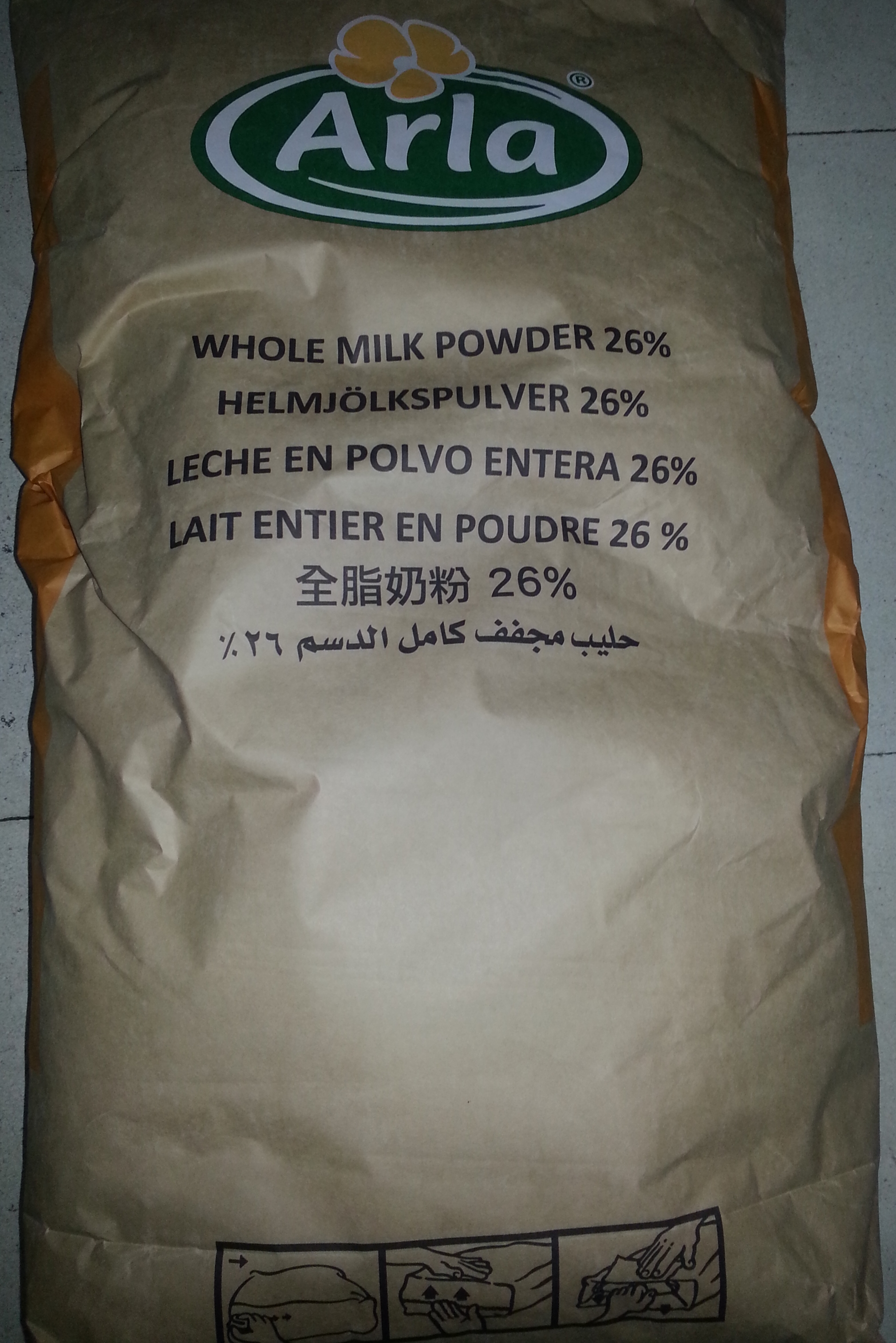 Leche Polvo 26% Entera Saco 25Kg