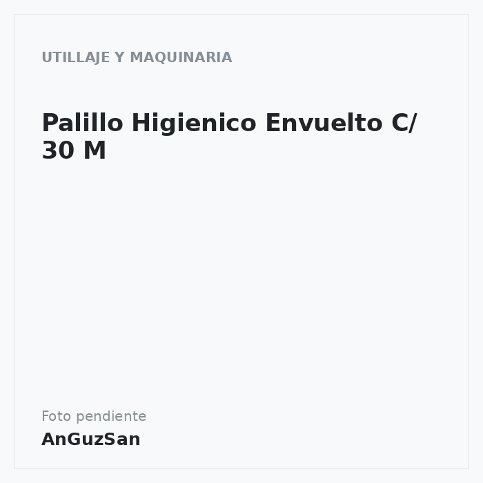Palillo Higienico Envuelto C/ 30 M