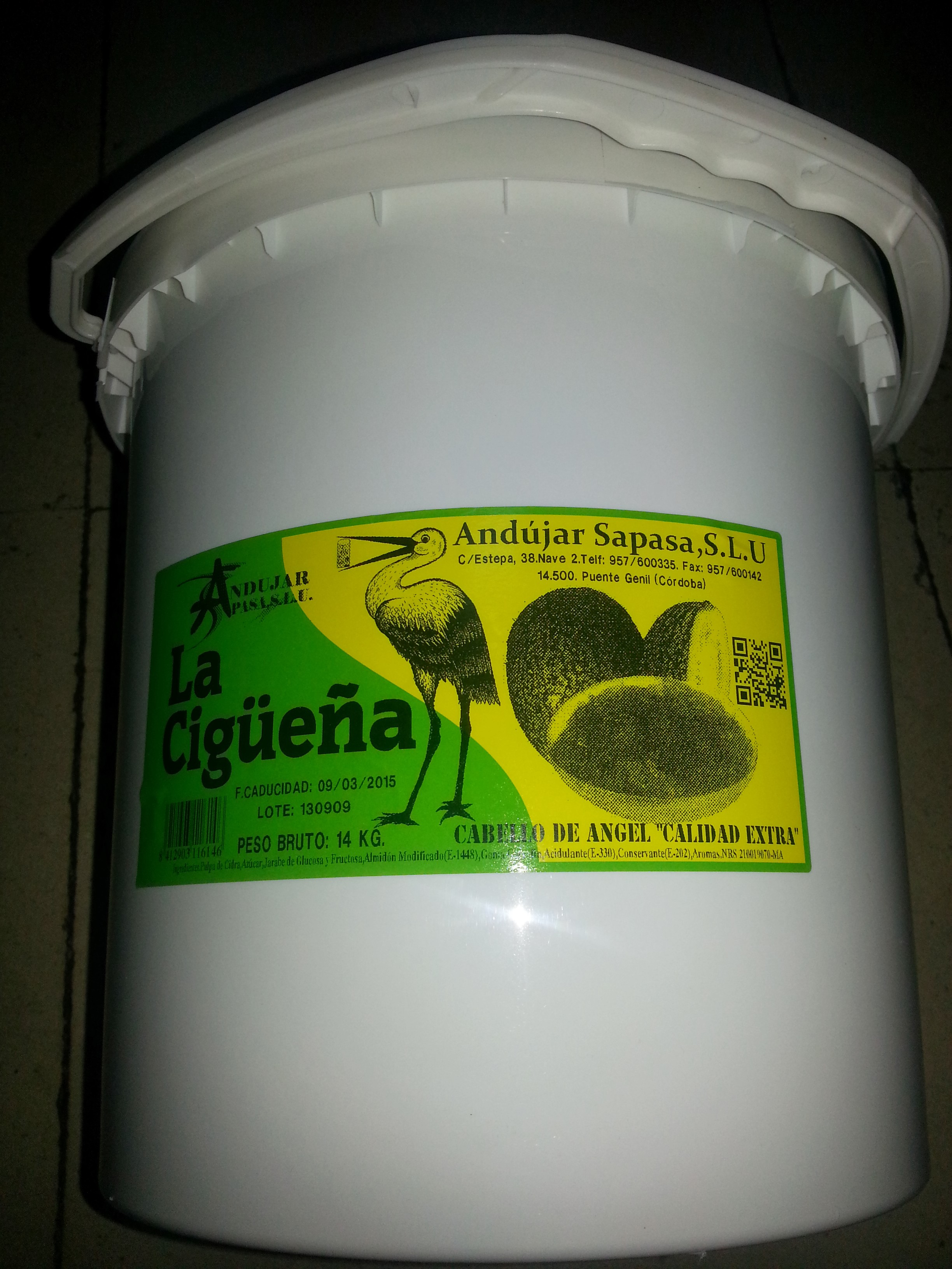 Confitura Cabello Cigueña CB/ 14 Kg