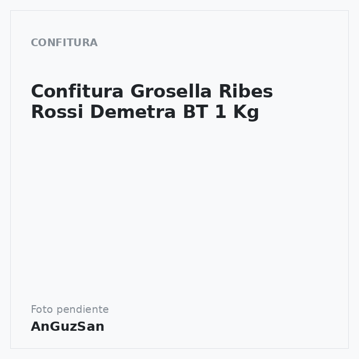 Confitura Grosella Ribes Rossi Demetra BT 1 Kg