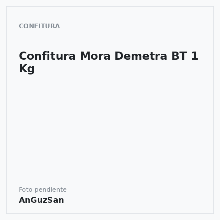 Confitura Mora Demetra BT 1 Kg