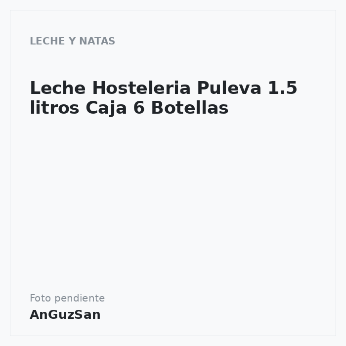 Leche Hosteleria Puleva 1.5 litros Caja 6 Botellas