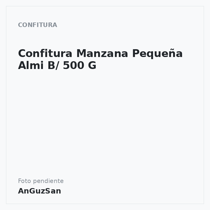 Confitura Manzana Pequeña Almi B/ 500 G
