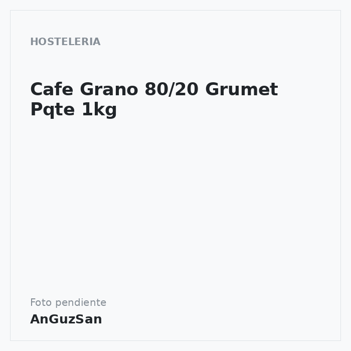 Cafe Grano 80/20 Grumet Pqte 1kg