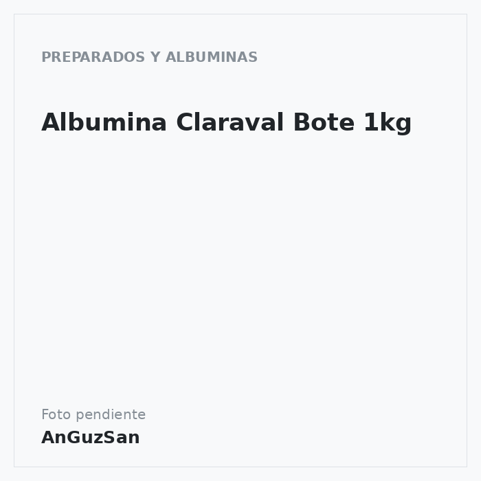 Albumina Claraval Bote 1kg
