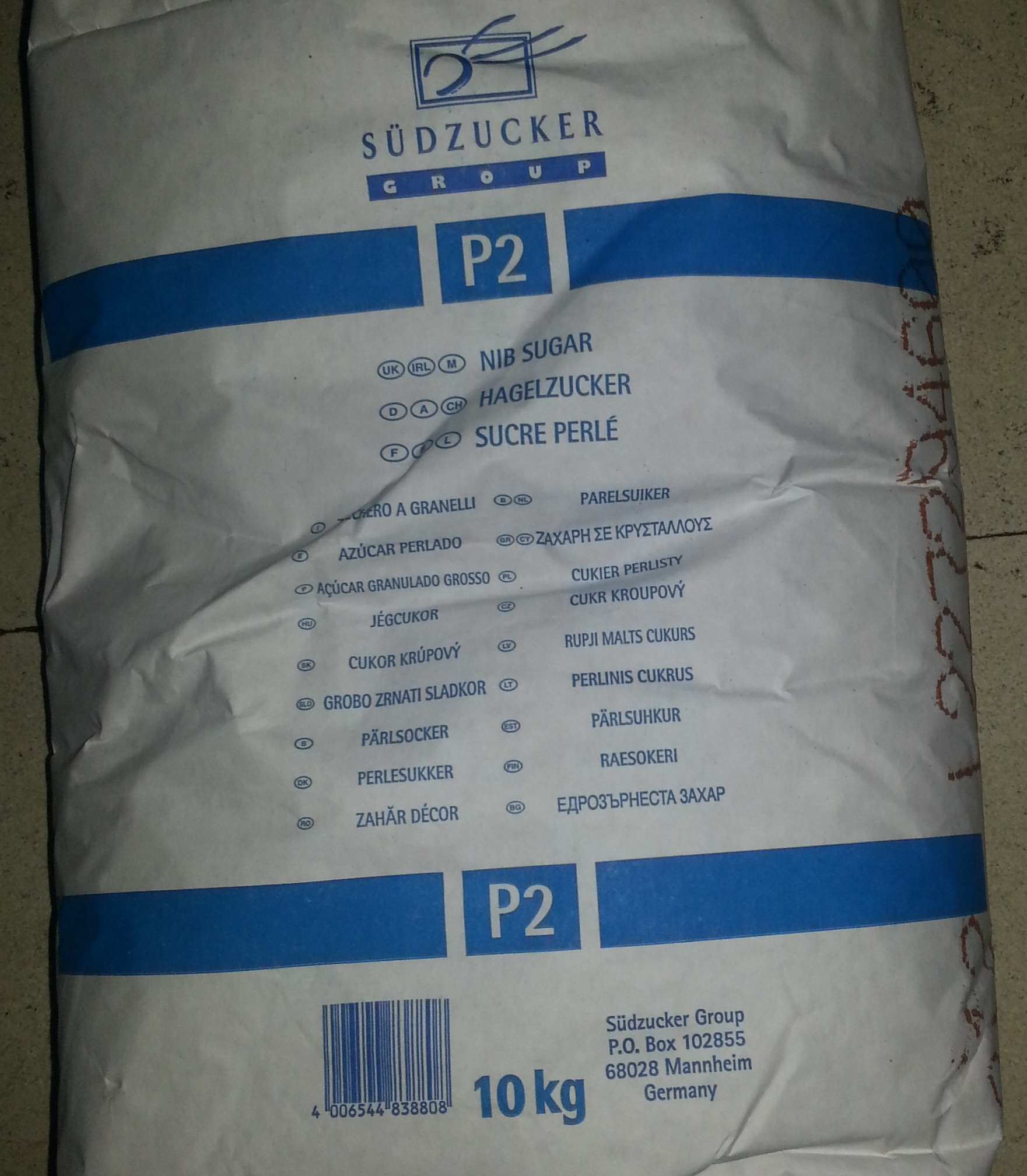 Azucar Perlado Saco de 10 Kg