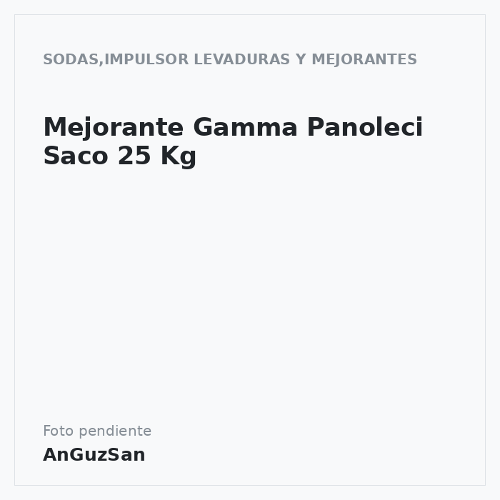 Mejorante Gamma Panoleci Saco 25 Kg