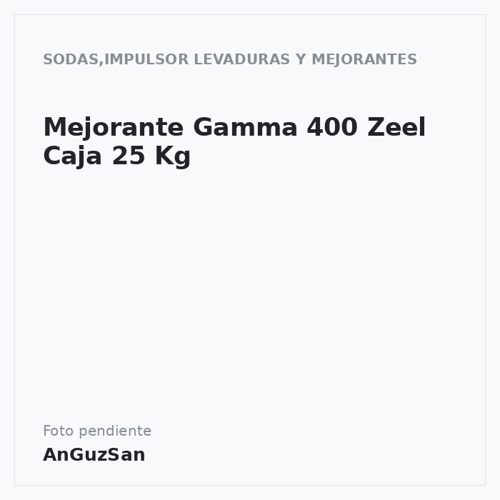 Mejorante Gamma 400 Zeel Caja 25 Kg