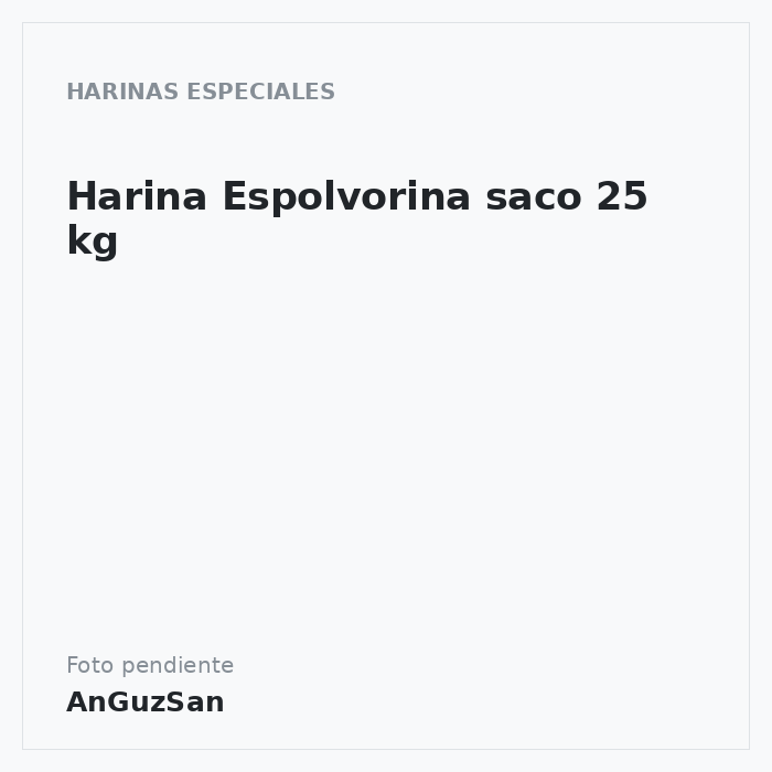 Harina Espolvorina saco 25 kg