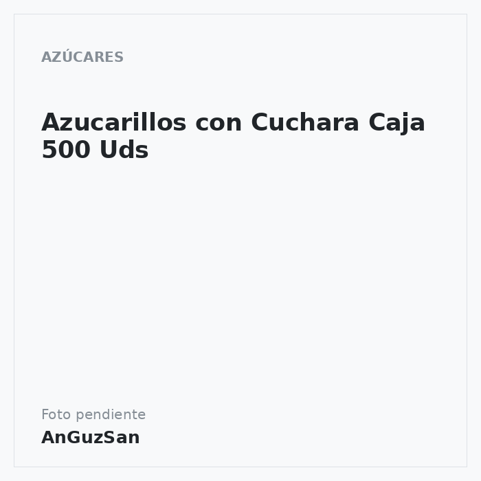 Azucarillos con Cuchara Caja 500 Uds