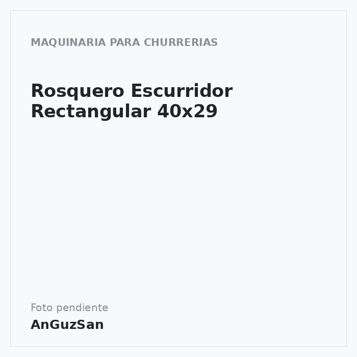 Rosquero Escurridor Rectangular 40x29