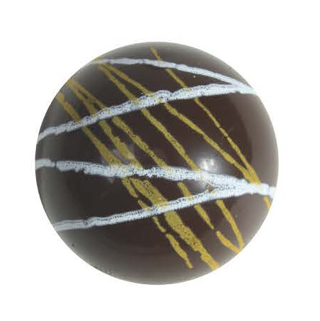 Esfera Estampado Lineal Chocolate Negro