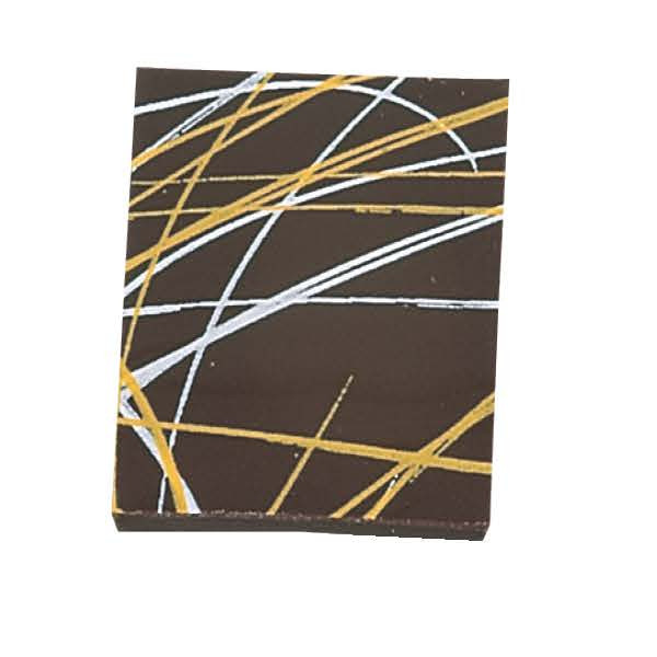 Placa Estampado Lineal Chocolate Negro