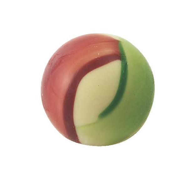 Esfera Estampada Chocolate Blanco Verde y Granate