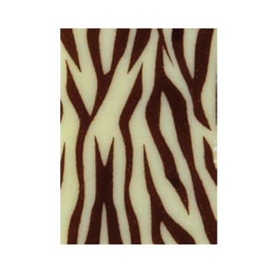 Placa Cebra Chocolate Blanco